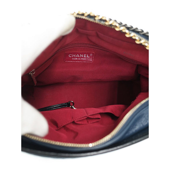 Chanel Gabriel Hobo Bag Shoulder Bag Navy Black - Picture 3 of 9